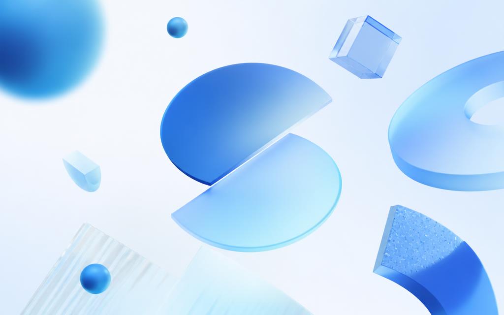 Abstract brand shapes and creative geometric forms