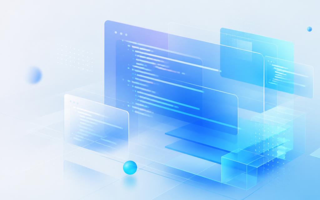 Layered translucent software interface panels
